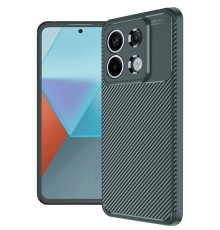 Xiaomi Redmi Note 13 Pro 4G Kılıf Auto Focus Karbon Kapak - Koyu Yeşil