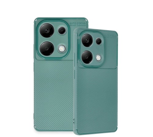 Xiaomi Redmi Note 13 Pro 4G Kılıf Auto Focus Karbon Kapak - Koyu Yeşil Xiaomi Redmi Note 13 Pro 4G Kılıf Auto Focus Karbon Kapak - Koyu Yeşil