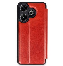 Xiaomi Redmi 13 4G Kılıf Flip Cover - Kırmızı