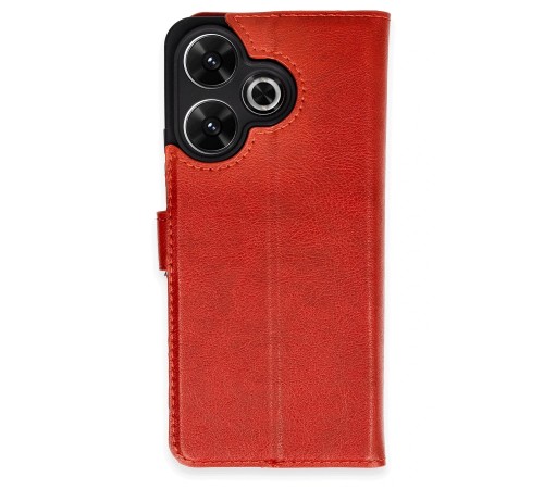 Xiaomi Redmi 13 4G Kılıf Trend S Plus Kapaklı Kılıf - Kırmızı