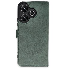 Xiaomi Redmi 13 4G Kılıf Trend S Plus Kapaklı Kılıf - Yeşil