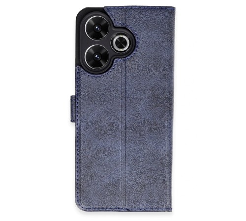 Xiaomi Redmi 13 4G Kılıf Trend S Plus Kapaklı Kılıf - Lacivert