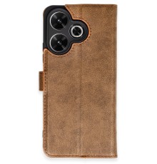 Xiaomi Redmi 13 4G Kılıf Trend S Plus Kapaklı Kılıf - Taba