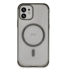 iPhone 12 Hilton Magsafe Kapak - Titan Gri