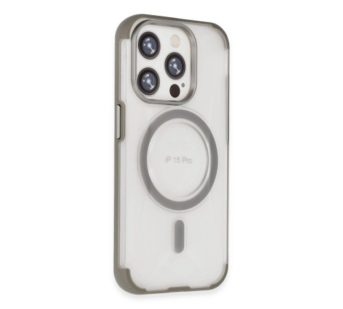iPhone 15 Pro Hilton Magsafe Kapak - Titan Gri iPhone 15 Pro Hilton Magsafe Kapak - Titan Gri