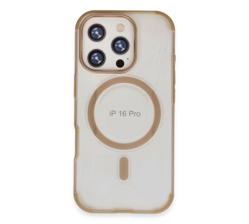 iPhone 16 Pro Max Hilton Magsafe Kapak - Gold iPhone 16 Pro Max Hilton Magsafe Kapak - Gold