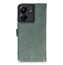 Xiaomi Redmi 13C Kılıf Trend S Plus Kapaklı Kılıf - Yeşil