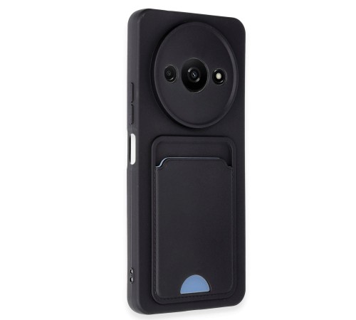 Xiaomi Redmi A3 4G Kılıf Kelvin Kartvizitli Silikon - Siyah Xiaomi Redmi A3 4G Kılıf Kelvin Kartvizitli Silikon - Siyah