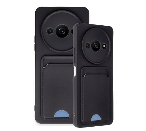 Xiaomi Redmi A3 4G Kılıf Kelvin Kartvizitli Silikon - Siyah Xiaomi Redmi A3 4G Kılıf Kelvin Kartvizitli Silikon - Siyah