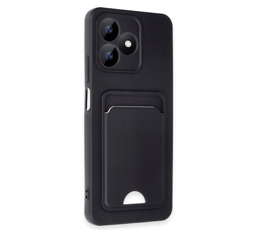Realme Note 50 4G Kılıf Kelvin Kartvizitli Silikon - Siyah Realme Note 50 4G Kılıf Kelvin Kartvizitli Silikon - Siyah