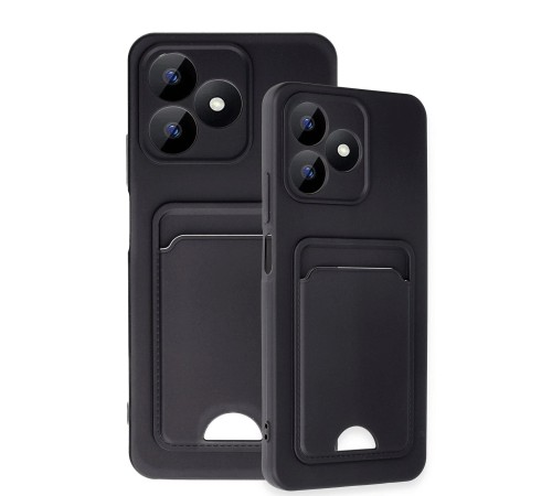 Realme Note 50 4G Kılıf Kelvin Kartvizitli Silikon - Siyah Realme Note 50 4G Kılıf Kelvin Kartvizitli Silikon - Siyah