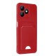 Realme Note 50 4G Kılıf Kelvin Kartvizitli Silikon - Kırmızı
