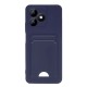 Realme Note 50 4G Kılıf Kelvin Kartvizitli Silikon - Lacivert