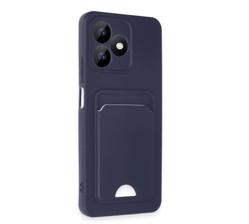 Realme Note 50 4G Kılıf Kelvin Kartvizitli Silikon - Lacivert Realme Note 50 4G Kılıf Kelvin Kartvizitli Silikon - Lacivert