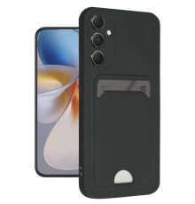 Samsung Galaxy S24 FE Kılıf Kelvin Kartvizitli Silikon - Siyah