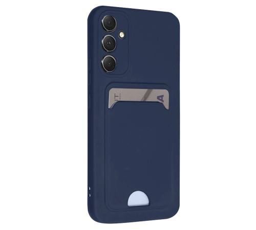 Samsung Galaxy S24 FE Kılıf Kelvin Kartvizitli Silikon - Lacivert Samsung Galaxy S24 FE Kılıf Kelvin Kartvizitli Silikon - Lacivert