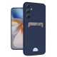 Samsung Galaxy S24 FE Kılıf Kelvin Kartvizitli Silikon - Lacivert