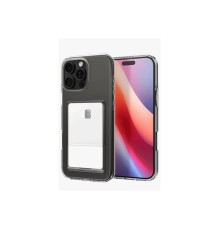 iPhone 16 Pro Kılıf Kart Şeffaf Silikon - Şeffaf