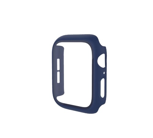 Apple Watch 40mm Camlı Kasa Ekran Koruyucu - Mavi Apple Watch 40mm Camlı Kasa Ekran Koruyucu - Mavi
