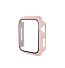Apple Watch 40mm Camlı Kasa Ekran Koruyucu - Pembe