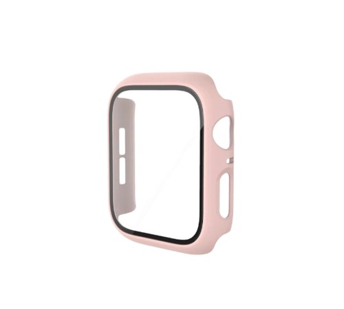 Apple Watch 40mm Camlı Kasa Ekran Koruyucu - Pembe Apple Watch 40mm Camlı Kasa Ekran Koruyucu - Pembe