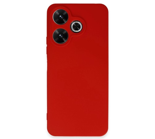 Xiaomi Redmi 13 4G Kılıf First Silikon - Kırmızı Xiaomi Redmi 13 4G Kılıf First Silikon - Kırmızı
