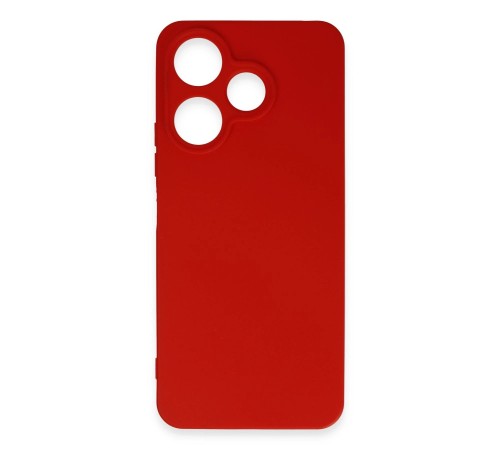 Xiaomi Redmi 13 4G Kılıf First Silikon - Kırmızı Xiaomi Redmi 13 4G Kılıf First Silikon - Kırmızı