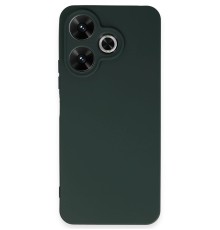 Xiaomi Redmi 13 4G Kılıf First Silikon - Koyu Yeşil