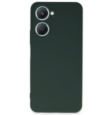 Vivo Y18 Kılıf First Silikon - Koyu Yeşil