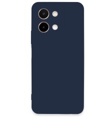 Vivo Y28 Kılıf First Silikon - Lacivert