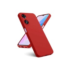 Oppo A38 Kılıf First Silikon - Kırmızı