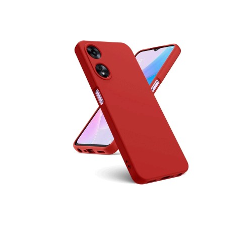 Oppo A38 Kılıf First Silikon - Kırmızı Oppo A38 Kılıf First Silikon - Kırmızı