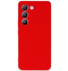 Vivo V30 Lite 4G Kılıf First Silikon - Kırmızı