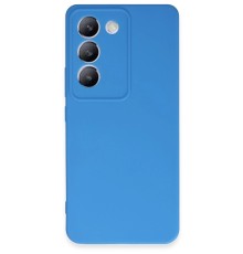 Vivo V30 Lite 4G Kılıf First Silikon - Mavi
