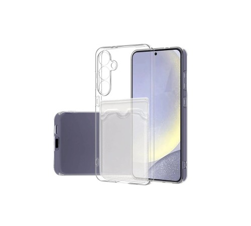 Samsung Galaxy S24 FE Kılıf Kart Şeffaf Silikon - Şeffaf Samsung Galaxy S24 FE Kılıf Kart Şeffaf Silikon - Şeffaf