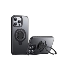iPhone 14 Pro Max Avatar 360 Dönen Magsafe Kapak - Siyah