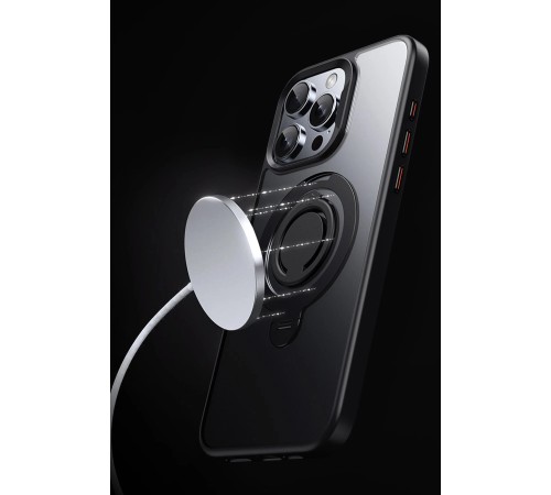 iPhone 14 Pro Max Avatar 360 Dönen Magsafe Kapak - Titan Gri iPhone 14 Pro Max Avatar 360 Dönen Magsafe Kapak - Titan Gri