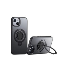 iPhone 15 Avatar 360 Dönen Magsafe Kapak - Siyah
