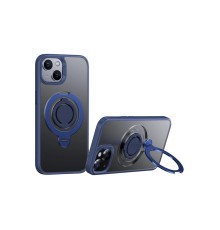 iPhone 15 Avatar 360 Dönen Magsafe Kapak - Lacivert