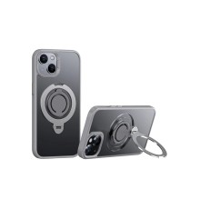 iPhone 15 Avatar 360 Dönen Magsafe Kapak - Titan Gri