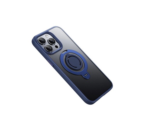 iPhone 15 Pro Avatar 360 Dönen Magsafe Kapak - Lacivert iPhone 15 Pro Avatar 360 Dönen Magsafe Kapak - Lacivert