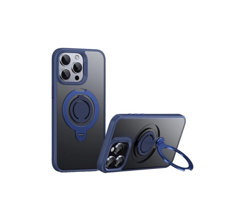 iPhone 15 Pro Max Avatar 360 Dönen Magsafe Kapak - Lacivert iPhone 15 Pro Max Avatar 360 Dönen Magsafe Kapak - Lacivert