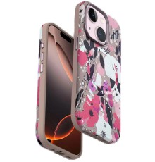 iPhone 14 Flower Series Magsafe Kapak - Pembe