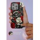 iPhone 14 Pro Flower Series Magsafe Kapak - Beyaz