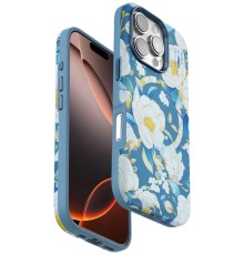 iPhone 16 Pro Max Flower Series Magsafe Kapak - Mavi
