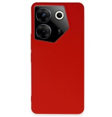 Tecno Camon 20 Pro 5G Kılıf First Silikon - Kırmızı