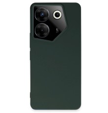 Tecno Camon 20 Pro 5G Kılıf First Silikon - Koyu Yeşil