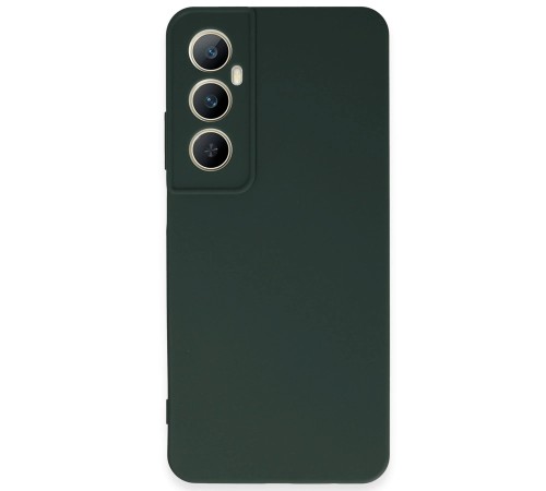 Realme C65 Kılıf First Silikon - Koyu Yeşil Realme C65 Kılıf First Silikon - Koyu Yeşil