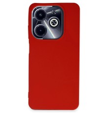 İnfinix Hot 40i Kılıf First Silikon - Kırmızı