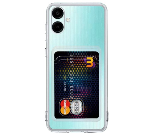 Samsung Galaxy A06 Kılıf Kart Şeffaf Silikon - Şeffaf Samsung Galaxy A06 Kılıf Kart Şeffaf Silikon - Şeffaf